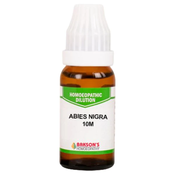 BAKSON'S HOMEOPATHY ABIES NIGRA DILUTION 10M - PACK OF 2 (10 ML EACH)