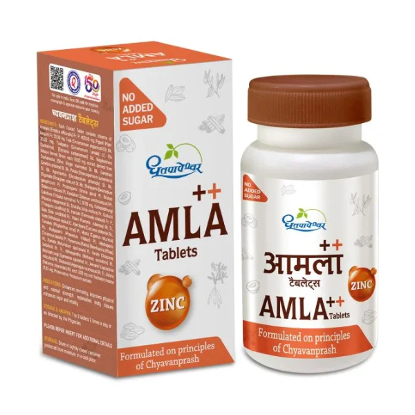 DHOOTAPAPESHWAR AMLA PLUS WITH ZINC TABLETS (60 TABS)