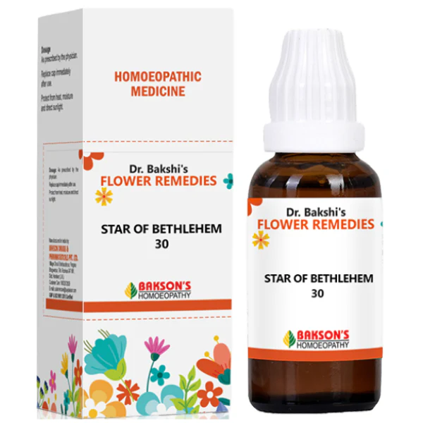 DR. BAKSHI'S FLOWER REMEDIES STAR OF BETHLEHEM 30 - PACK OF 3 (30 ML EACH)