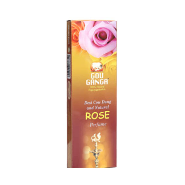 Gou Ganga Agarbatti (Rose) - Pack of 4 (90 Sticks each)