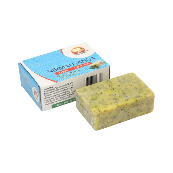 Gou Ganga Nirmal Ganga Neem Tulsi Ayurvedic Soap - Pack of 5