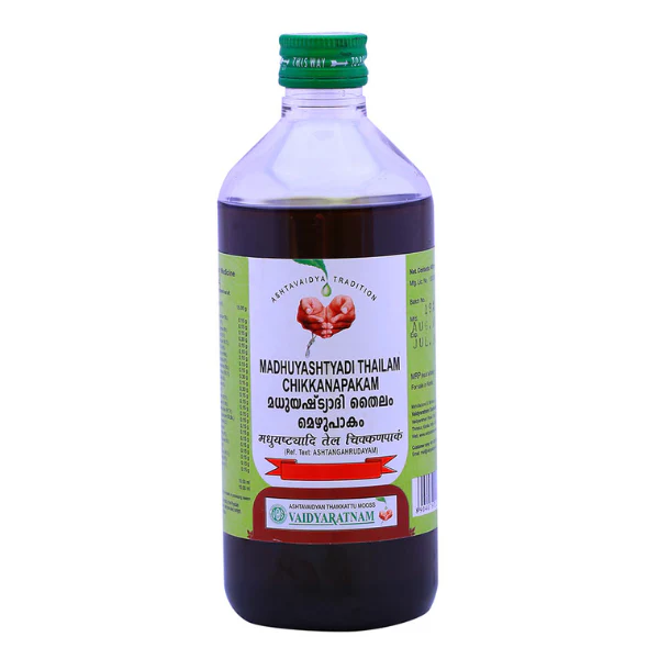 VAIDYARATNAM MADHUYASHTYADI THAILAM CHIKKANAPAKAM
