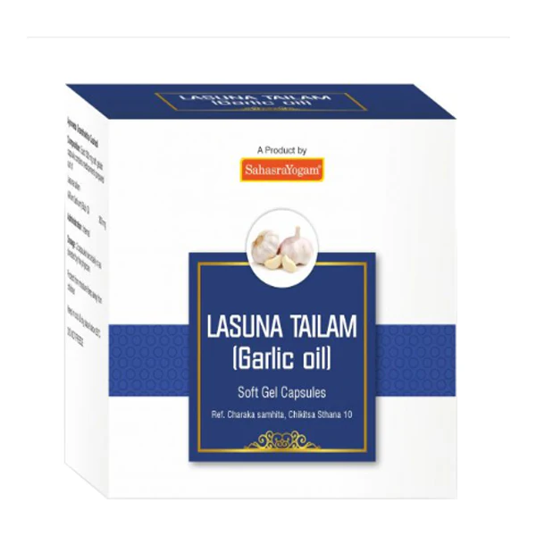 SAHASRAYOGAM LASUNA TAILAM (GARLIC OIL - 100 CAPS)