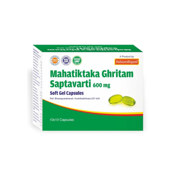 Sahasrayogam Mahatiktaka Ghritam Saptavarti Soft gel Capsules