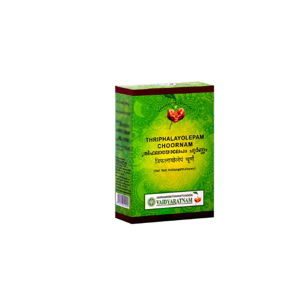 VAIDYARATNAM TRIPHALAYOLEPAM CHOORNAM - PACK OF 6 (50 GM EACH)