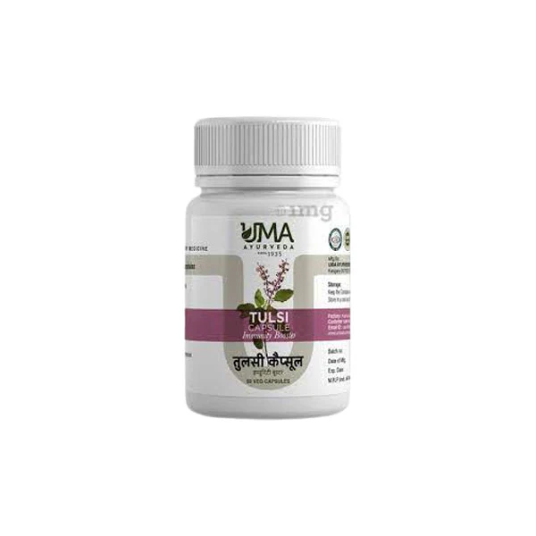 UMA AYURVEDA TULSI CAPSULE - Pack of 3 (60 CAPS EACH)