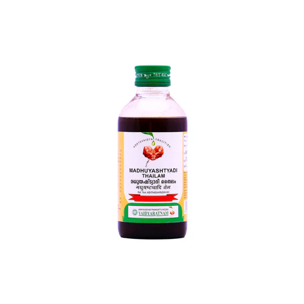 VAIDYARATNAM MADHUYASHTYADI THAILAM - PACK OF 3 (200ML EACH)