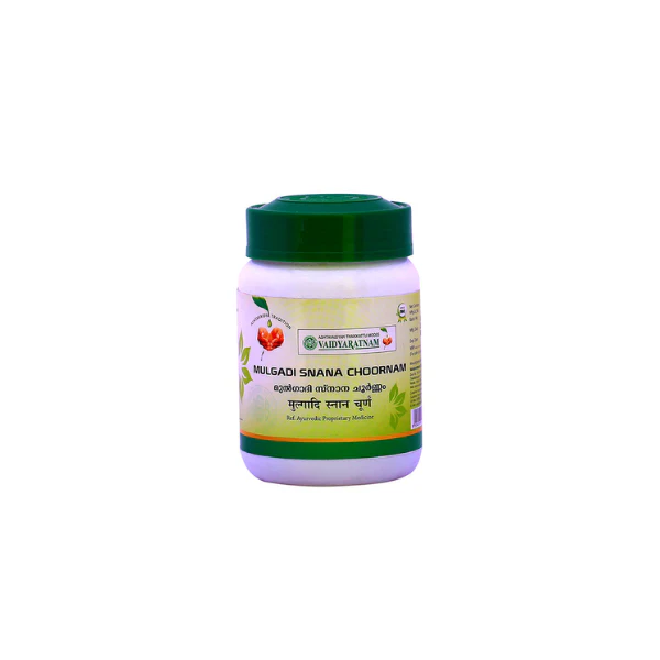 VAIDYARATNAM MULGADI SNANA CHOORNAM - PACK OF 8 (100GM EACH)